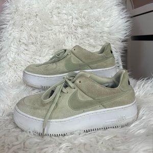 Women’s Nike Air Force 1 Low Platform Sage Green